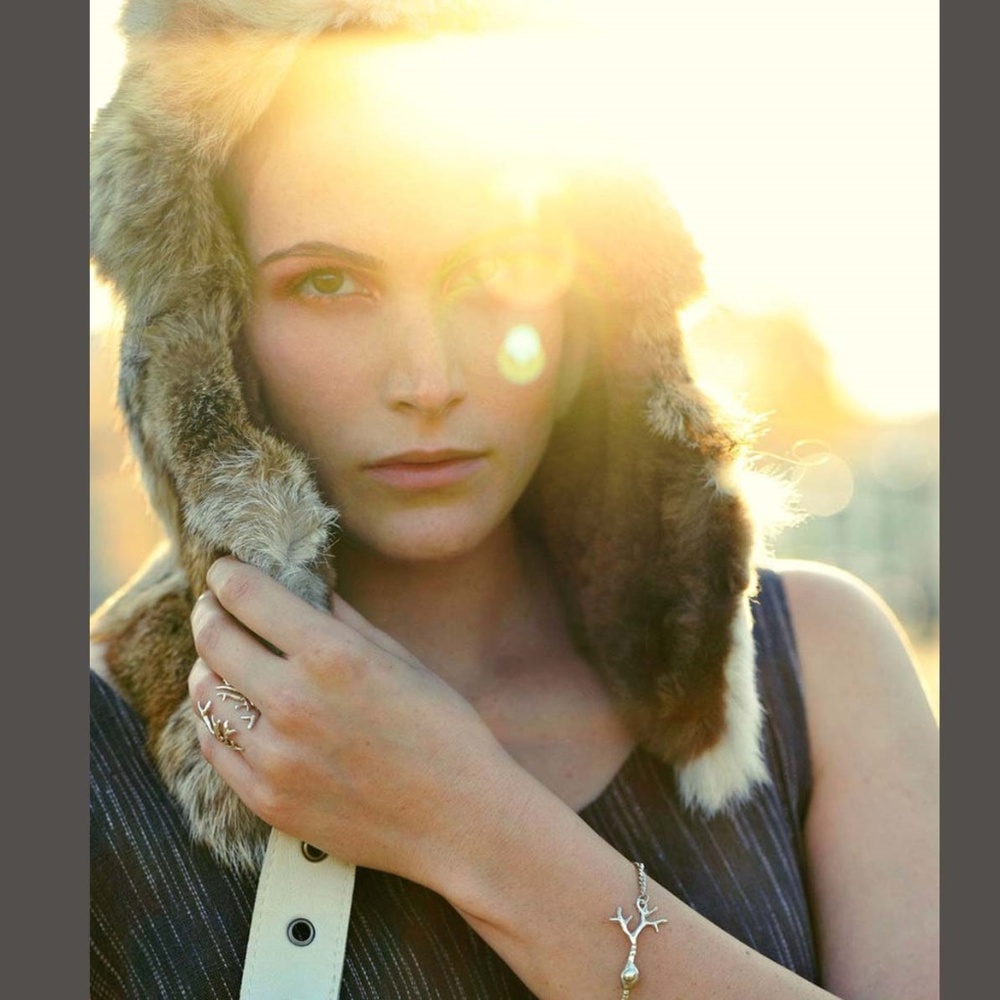 Sterling Adjustable Antlers Ring - image 3